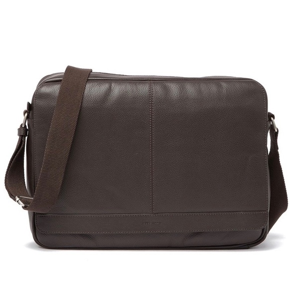 cole haan pebble leather messenger bag